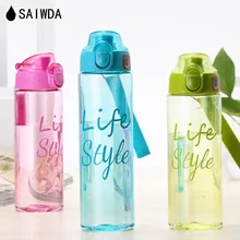 

SAIWDA 500ml-700ml Transparent Plastic Water Bottle Plastic Portable Hand Child Water Kettle Simple Student Sports Water Bottle