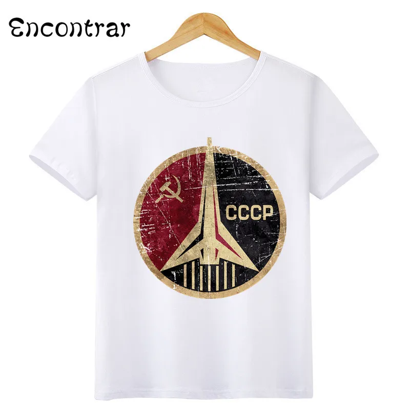 Детская CCCP Гагарина для мальчиков/футболка для девочек детские топы с короткими рукавами детская футболка, ooo3063
