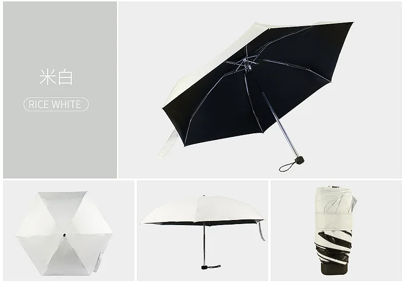 Портативный мужской зонт Мини карманный зонтик с УФ-защитой от Дождя Складной дамы небольшой автоматический зонт для покупок по доступной цене - Цвет: as picture3