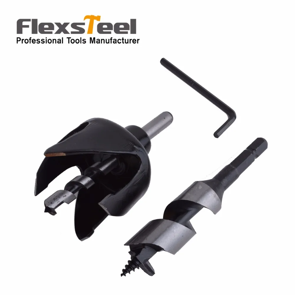 Flexsteel 54mm(2 1/8") Door Lock Installation Kit Hole Saw Drill Bits