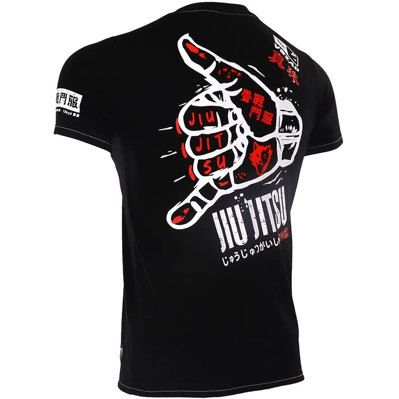 Мужская футболка VSZAP Jiu Jitsu Muay Thai для занятий боксом ММА в тренажерном зале борется