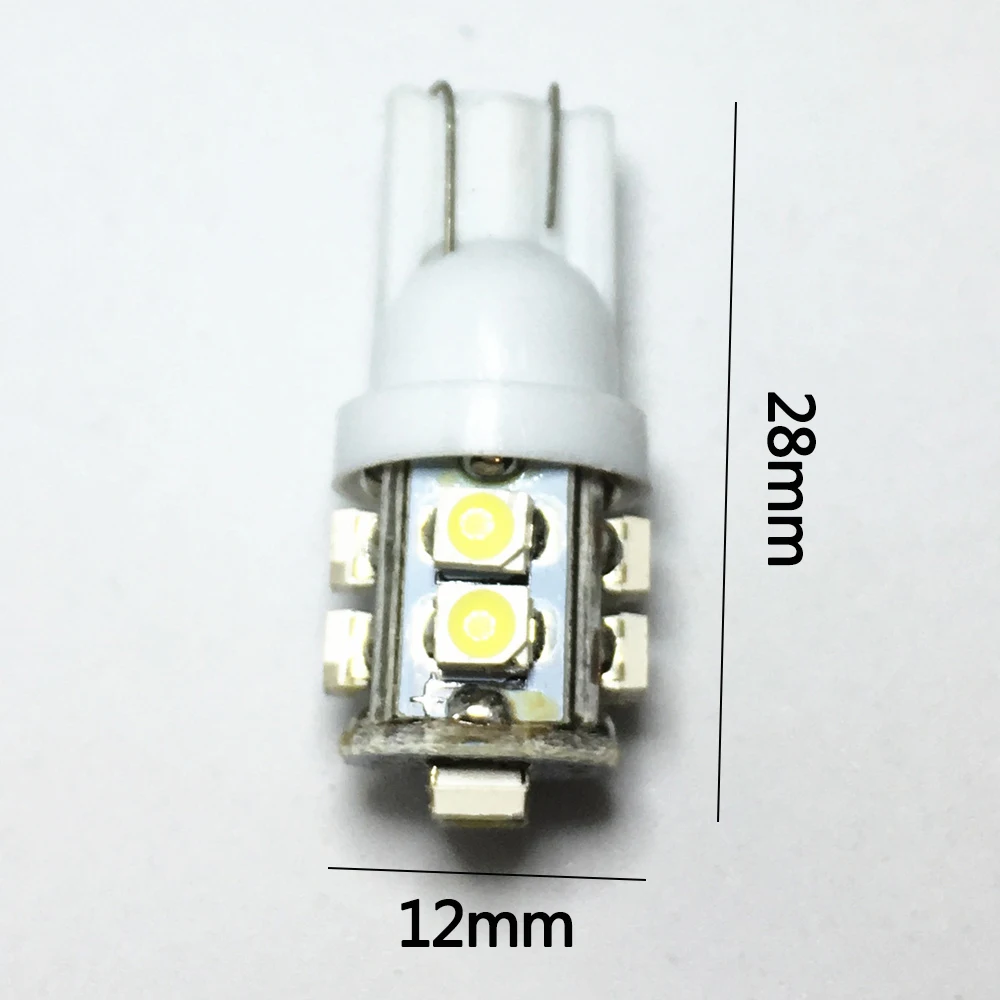 10pcs �ڵ��� Led �� T10 W5W 168 194 1210 10 SMD LED 3528 SMD ���� �ڵ��� �ڵ� Led ��� �Ķ��� ���� ���� ����Ʈ ���� ���� DC 12V