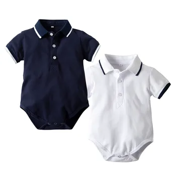 

SZYADEOU 2019 Fashion New Hot Infant Baby Boys Gentleman Short Sleeve Letter Printed Romper Clothes Freeship 05