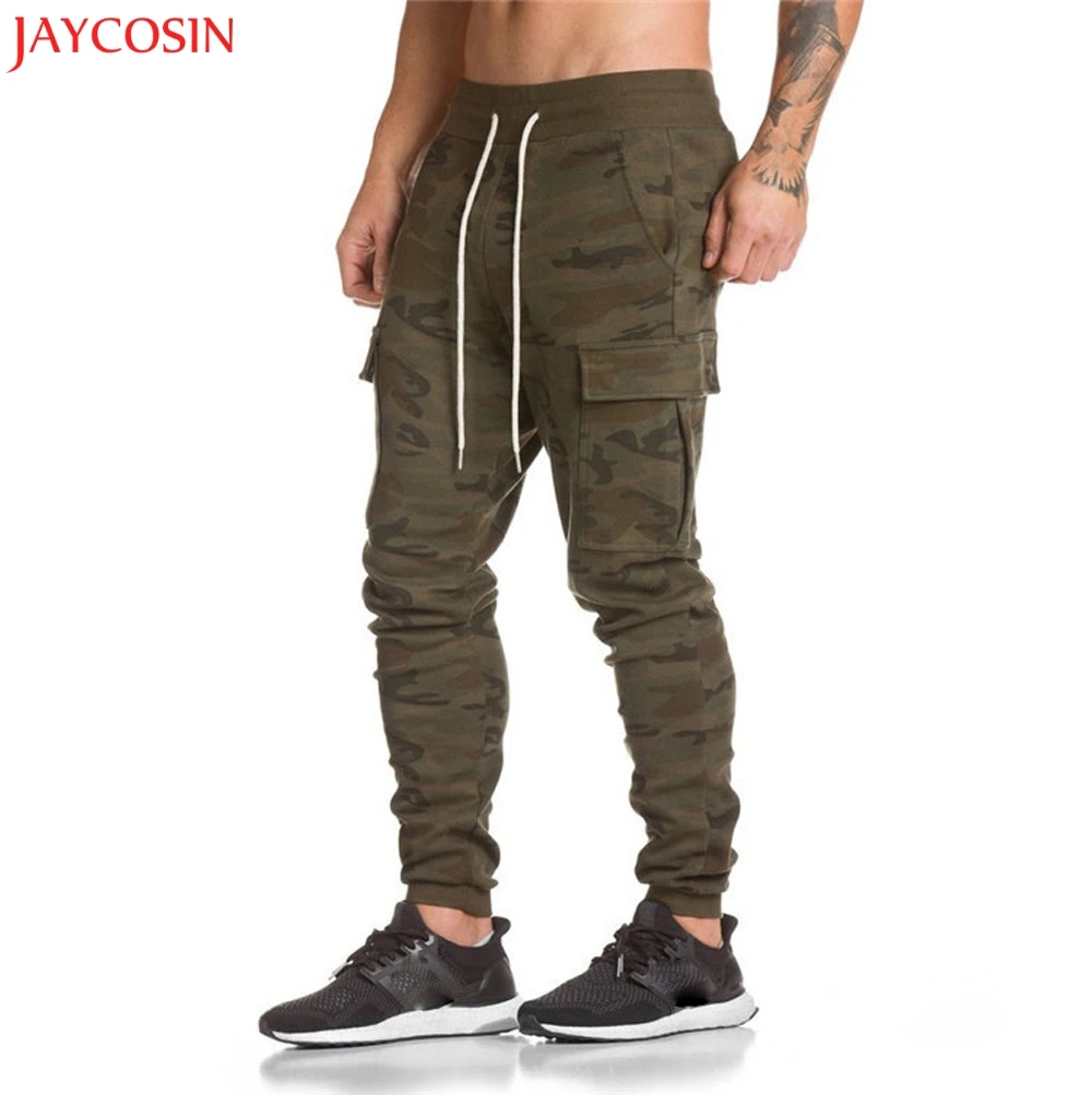 Мужские брюки JAYCOSIN черные спортивные штаны шаровары на осень и зиму повседневные