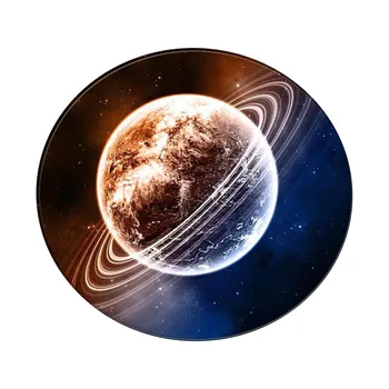 

Flannel Space Star Earth Design Round Floor Mat Rug Living Multicolor Room Bedroom Carpet Area Rugs 19Jan17 P40