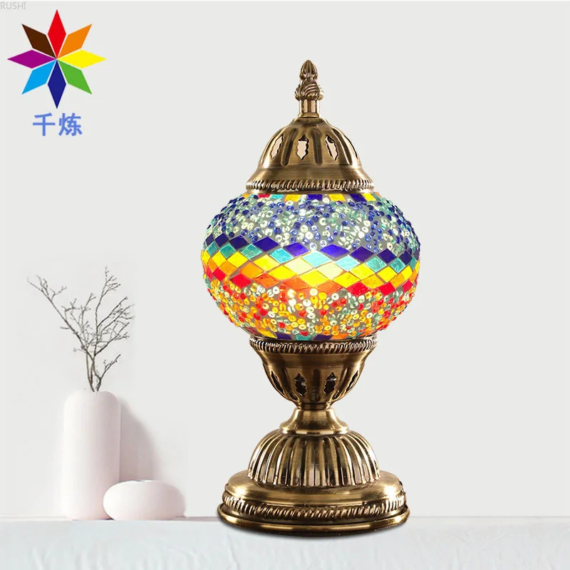 ليلة مصباح الفردية الإبداع السرير ضوء grogshophouse والمنزل اليدوى الزجاج تزيين الجدول مصباح منضدة مصباح