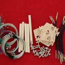 10 компл. 4/4 полный размер Скрипки части(строки+ тюнеры+ хвост кишки+ мосты+ звук сообщение