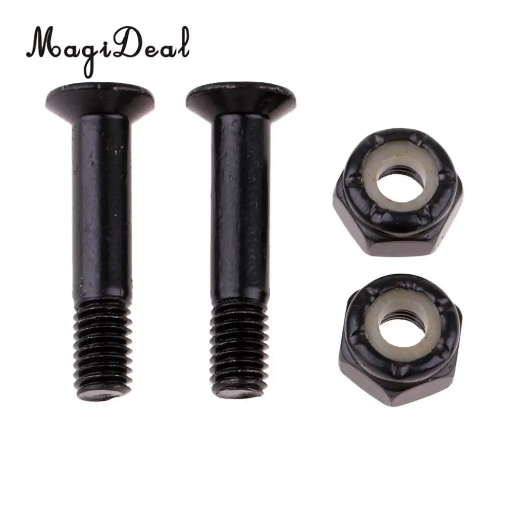 8 Sets Skateboard Truck Mounting Hardware Screws Bolts Men Women Outdoor Skateboarding Accessories