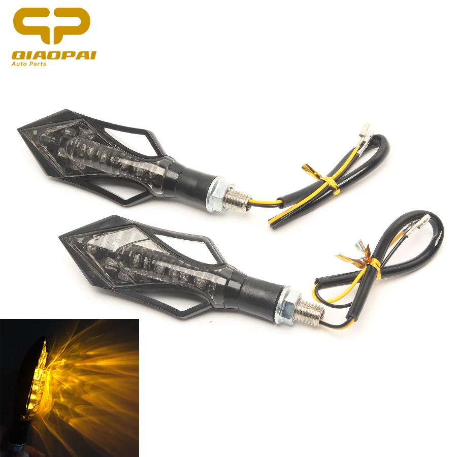 

1 pair Motocycle Led Lighting 12V Universal 10MM Turning Signal Lamp Flashing Front/Rear Indicator Lights Motorbike Accessoire
