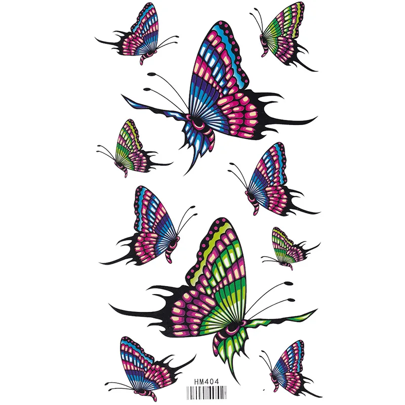 Roi Cheval étanche Coloré Rose Fleur Avec Papillons