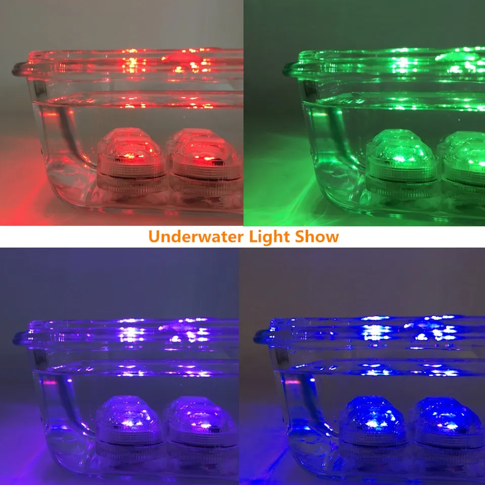 RGB погружной светодиодный подводный свет SMD2835 Водонепроницаемая круглая лампа