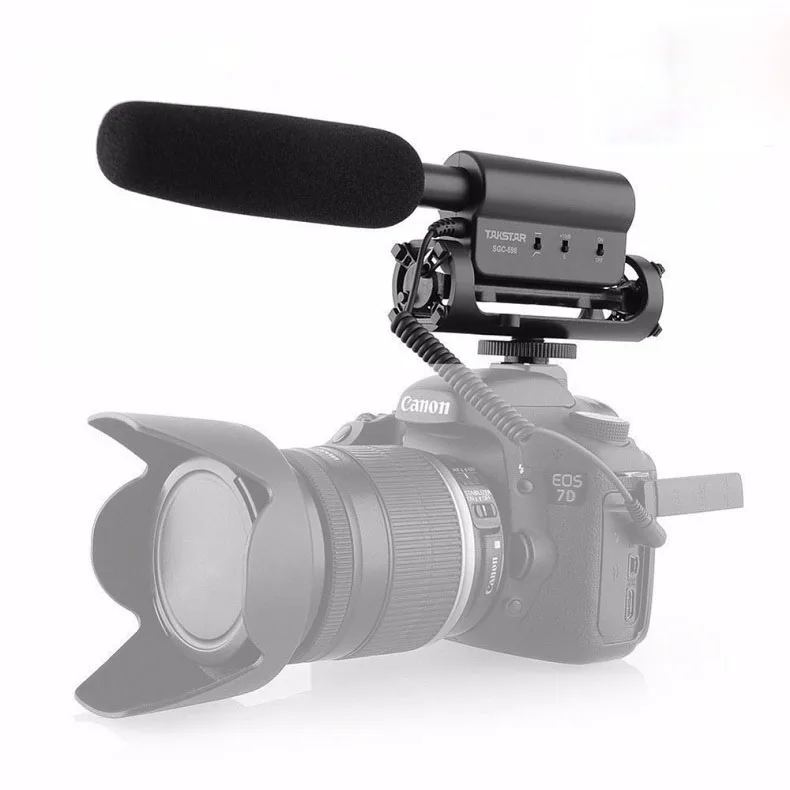 Takstar SGC-598 фотография интервью Профессиональный конференц дробовик 3,5 Внешний микрофон для iphone Nikon Canon DSLR камеры - Цвет: Only 598