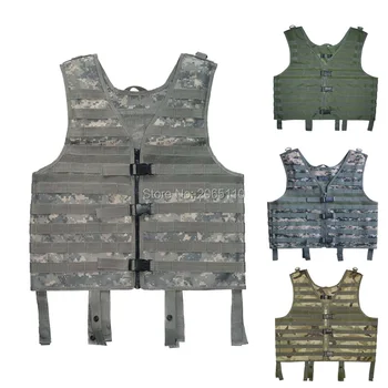 

Military Army Tactical Paintball Molle Carrier Airsoft Assault Combat Vest with pouch Black
