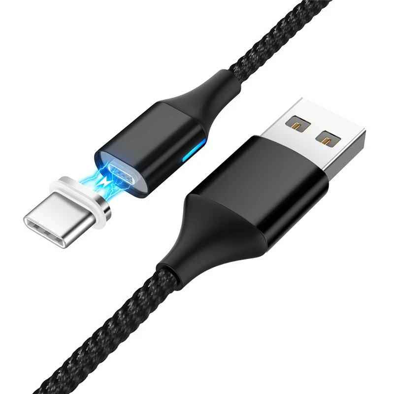 3а нейлоновый Магнитный USB кабель Быстрый Micro usb type C кабель для зарядки телефона Магнитный кабель для samsung Galaxy