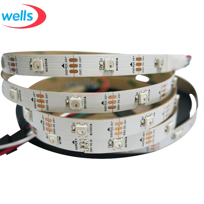 1M 30 LEDs/M WS2812B 2812 WS2812 5050 SMD RGB Digital LED Strip Light 5V NP