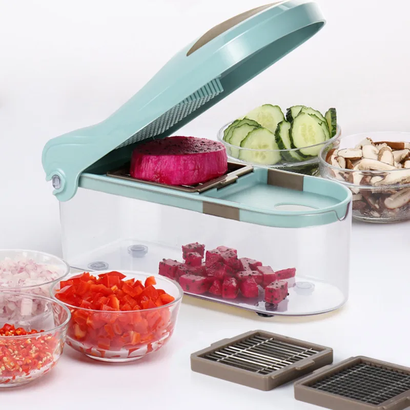 

Manual Nicer and Quick Vegetable Chopper Slicer Multi-functional Onion Cutter Slicer Kitchen Gadget Mandoline Cutter