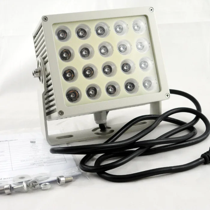 

940 NM 38W 20 LED rray IR illuminator infrared lamp Led Light Outdoor Waterproof for CCTV camera (AC 220V)