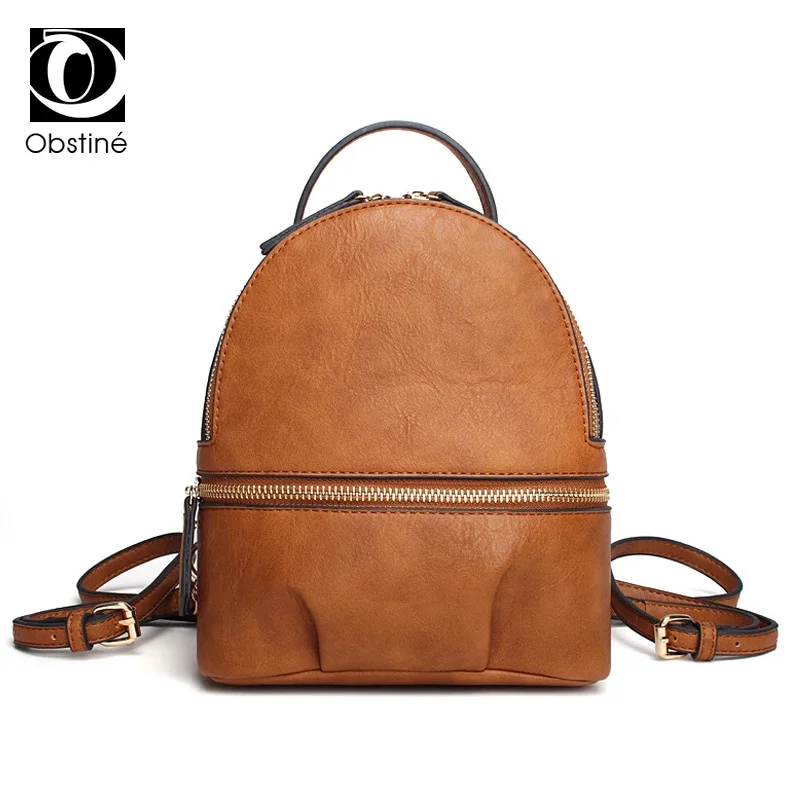 

Fashion Womens Genuine Leather Backpacks Mini Ladies Rucksack Luxury Backpack for Girls Small Real Cowhide Shoulder Bag
