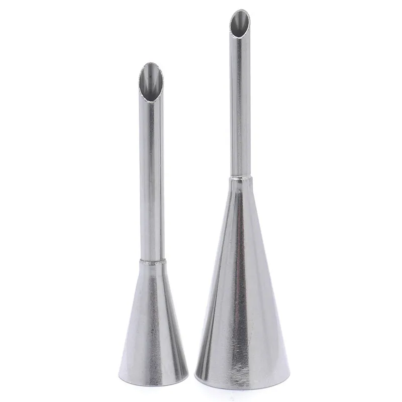 2 Sizes Cup Cake Cream Puff Icing Piping Nozzle Tips Sugarcraft Fondant Pastry #184 2 Sizes Cup Cake Cream Puff Icing Piping Nozzle Tips Sugarcraft Fondant Pastry #184