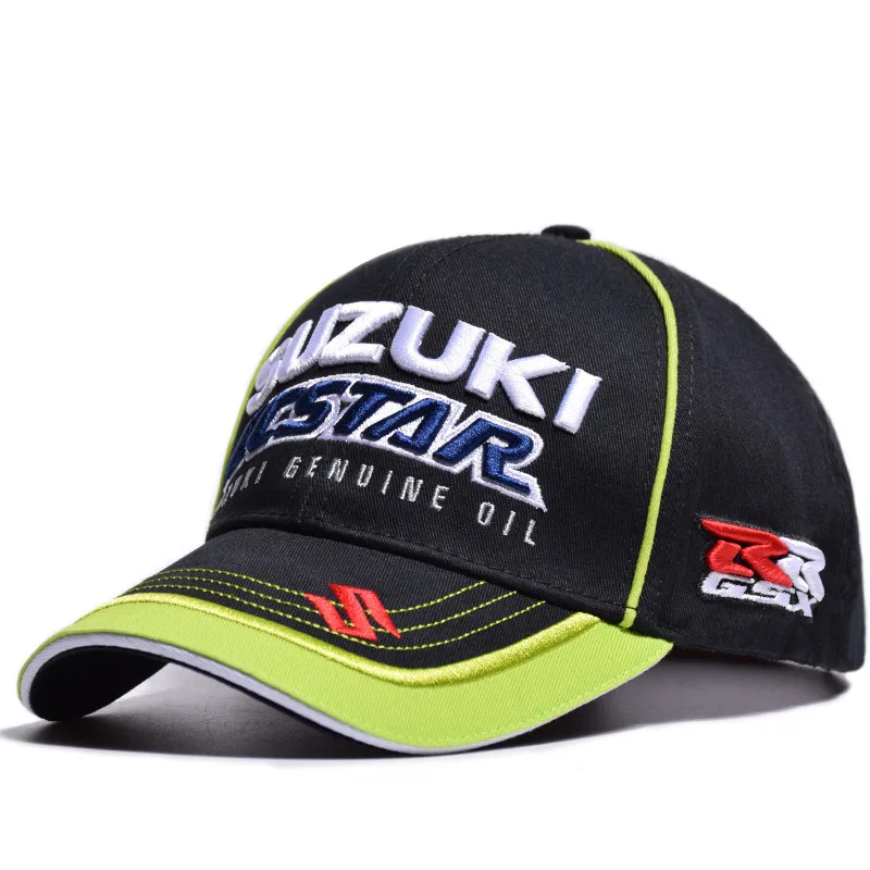[KAGYNAP] Новинка, мужская бейсбольная кепка для мотоцикла Suzuki, хлопковая кепка с 3D вышивкой, кепка для гонок на открытом воздухе, Спортивная Кепка Snapback s - Цвет: 1