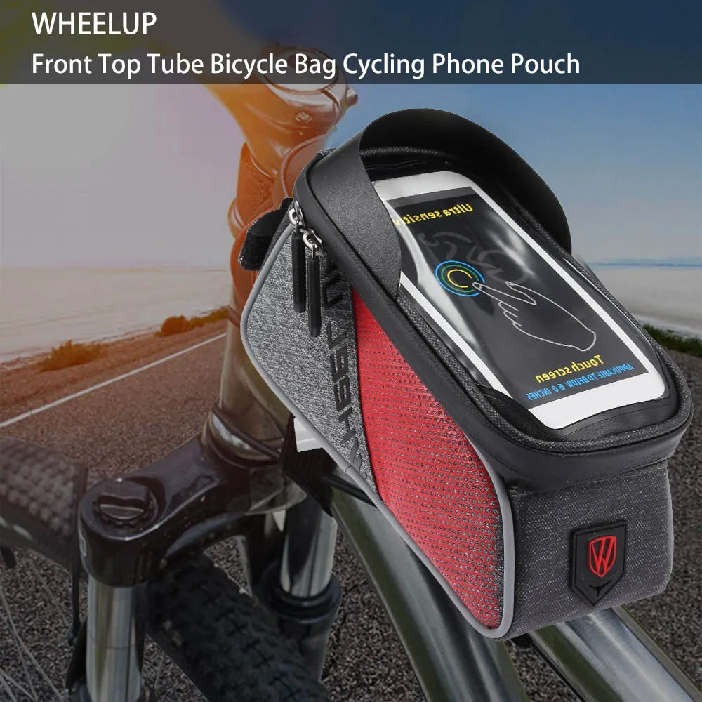 WHEELUP Bike Phone Bag Touch Screen Front Top Tube Bicycle Bag Cycling