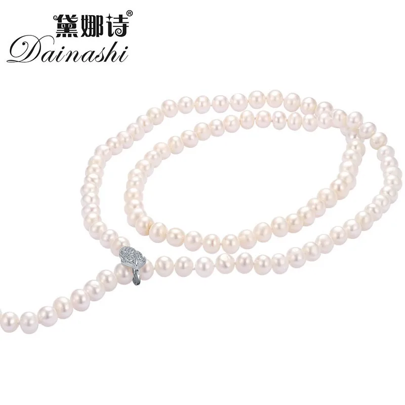 Lose Money Promotion!Dainashi Extra Long Clip Sweater Chain Pearl Necklace 100% Real Pearl Necklance For Women Sweater Chain2018 Lose Money Promotion!Dainashi Extra Long Clip Sweater Chain Pearl Necklace 100% Real Pearl Necklance For Women Sweater Chain2018