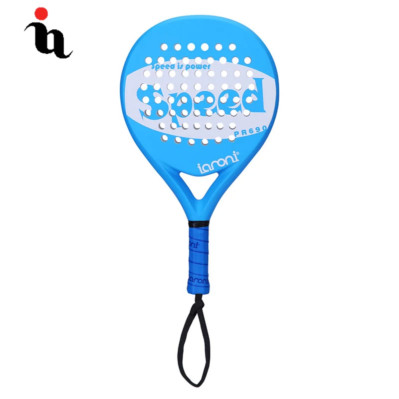IANONI PaddleBall مضرب الرجال الساخن جديد Padel Raqueta سرعة إلكتروني الطباعة كامل الكربون الألياف إيفا المهنية Overgrip مضرب كريكيت