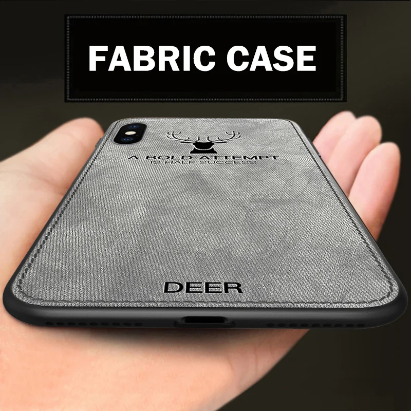 Goede Luxe Stof Lederen Zachte Telefoon Case voor iPhone XS Max Cases Voor iPhone XR X 6 6 s 7 8 9 Plus 5 5 s 5SE Cover Hard Cover