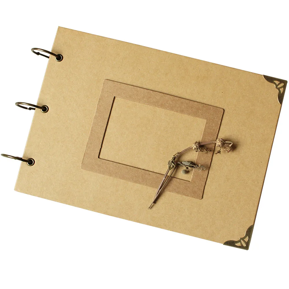 

New Arrival Three Rings Photo Album Loose-leaf Personality DIY Ablum Wedding Guestbook No-Printed Scrapbook Photo Album
