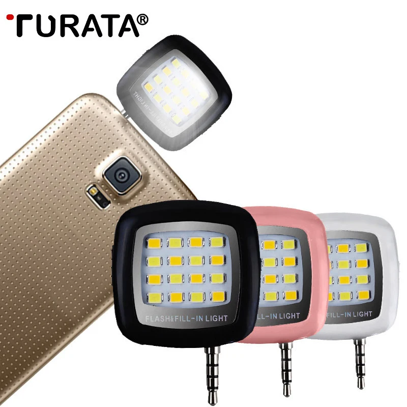 TURATA Mini Smartphone Portable  LED  Flash  Fill Light 16 