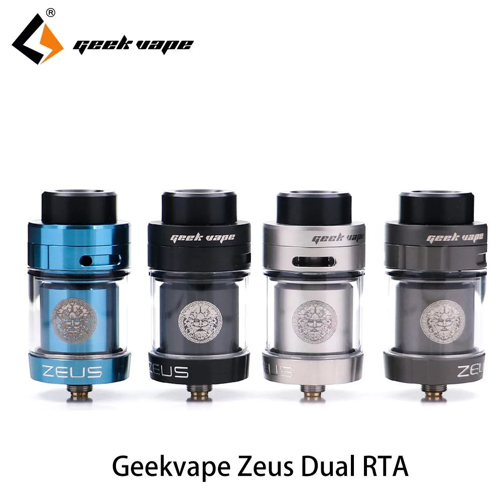 Original Geekvape Zeus dual RTA Zeus RTA Dual coil version 5.5ml RTA zeus atomizer leak proof top airflow system E Cigarette цена Original Geekvape Zeus dual RTA Zeus RTA Dual coil version 5.5ml RTA zeus atomizer leak proof top airflow system E Cigarette цены онлайн