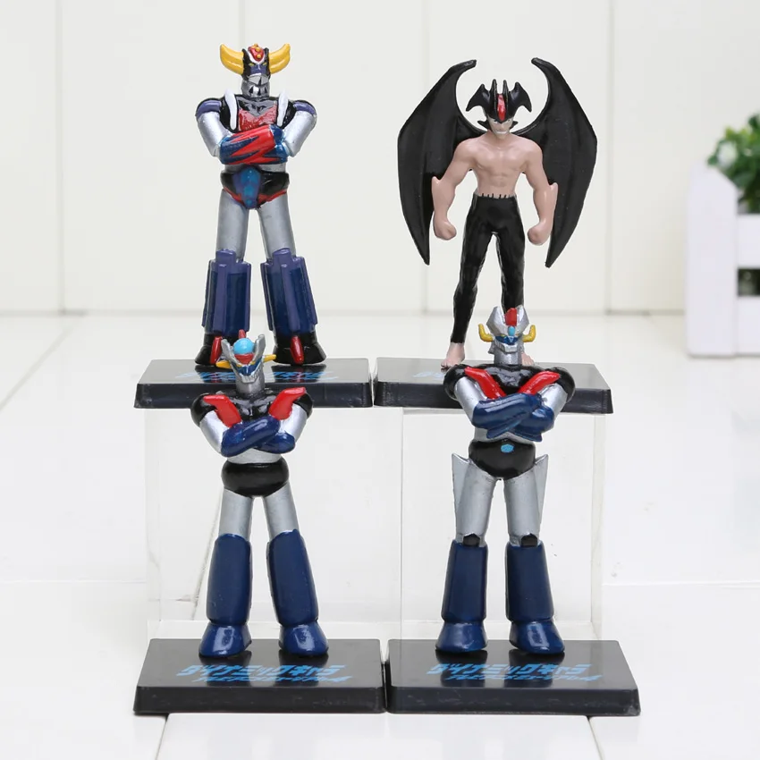 10 шт./лот аниме мультфильм Mazinger Z DX душа Chogokin литого металла ПВХ фигурку робот игрушки для детей игрушки - Цвет: 8111 bag 4pcs