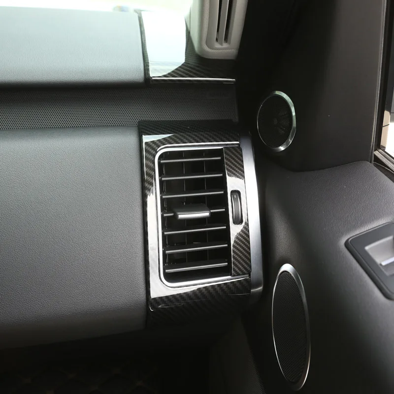 Новые углеродного волокна Стиль для Landrover Range Rover Sport RR Спорт- ABS Пластик сторона AC Vent рамка крышка отделка