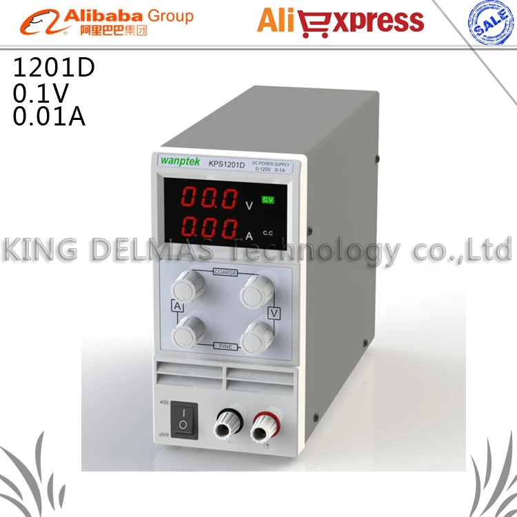 

KPS-1201D Mini Adjustable Digital DC power supply ,0~120V 0~1A ,110V-220V Switching Power supply 0.1V/0.01A FOr US/EU/AU Plug