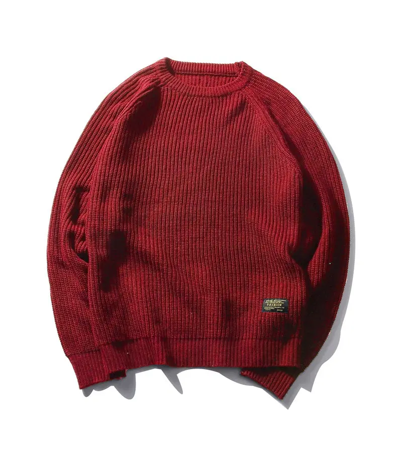 3Color Winter Men Pullover Sweaters Warm Thick Sweater Men Autumn Knited Male Pullover Jumper Navy Red Khaki Brand Muls M-4XL-11