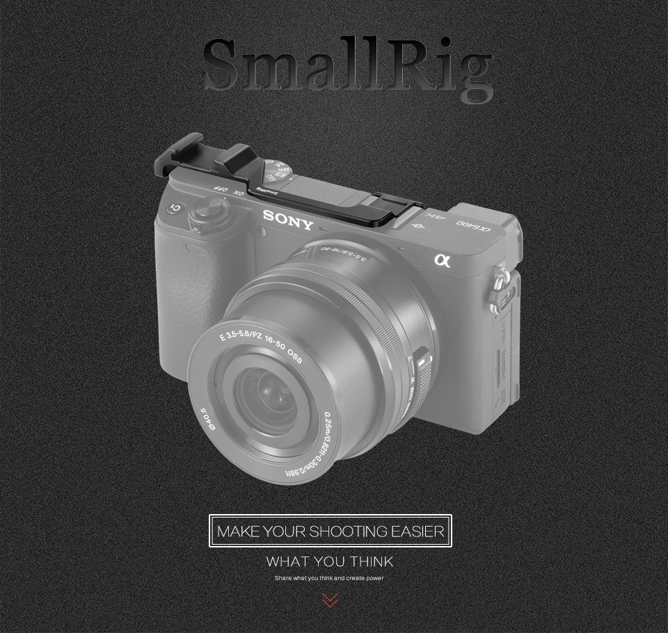 Пластина перемещения для холодного башмака SmallRig DSLR камера для sony A6300/A6400 камера для Vlog микрофон монитор крепление BUC2317