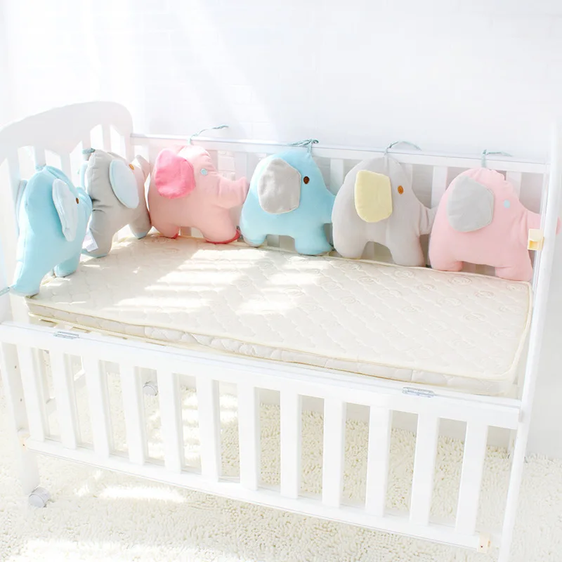 

Creative design Baby Bed Bumper For Newborns Elephant Crib Bumper Infant Cot Crotch Soft Thick Baby Crib Protector