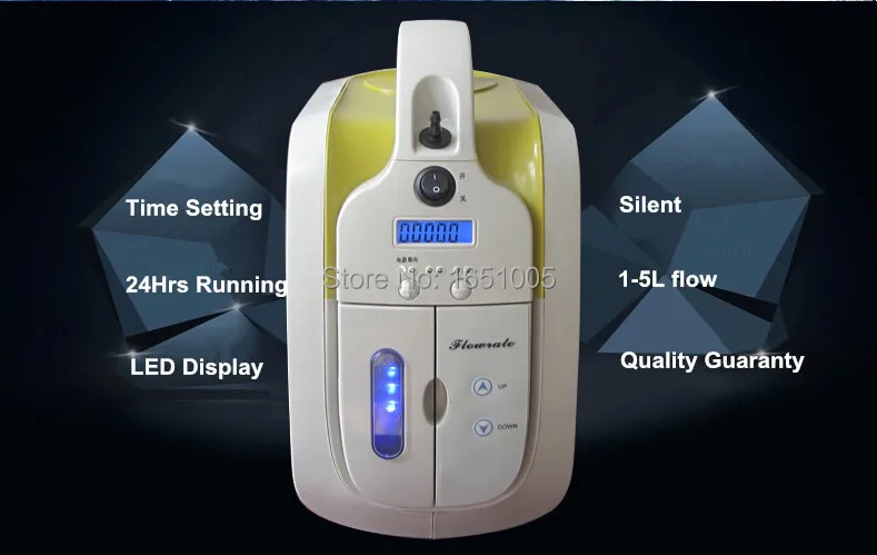  Portable Oxygen Concentrator 110V 220V Home Use Healthcare O2 Generator Oxygen Bar Oxygen Supplying