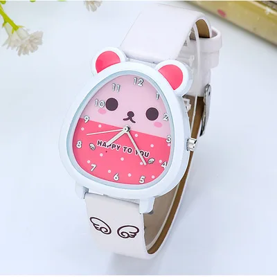 Чудесный дизайн в виде животного для мальчиков и девочек Детские кварцевые часы подарок на день рождения Детские часы детские часы