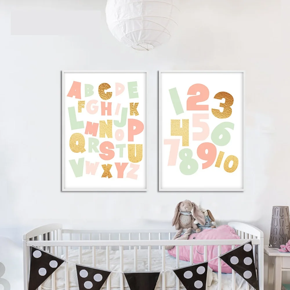 Cute-Elephant-Nursery-Quote-Wall-Art-Canvas-Poster-ABC-Alphabet-Print-Nordic-Style-Painting-Picture-Kid(2)