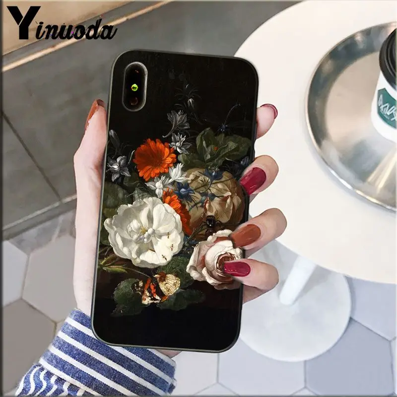 Classic painting flower Butterfly In a Vase aesthetic Art