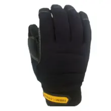 Водонепроницаемые и ветрозащитные, прочные, ловкие, удобные и теплые зимние рабочие перчатки(черные, xx-большие