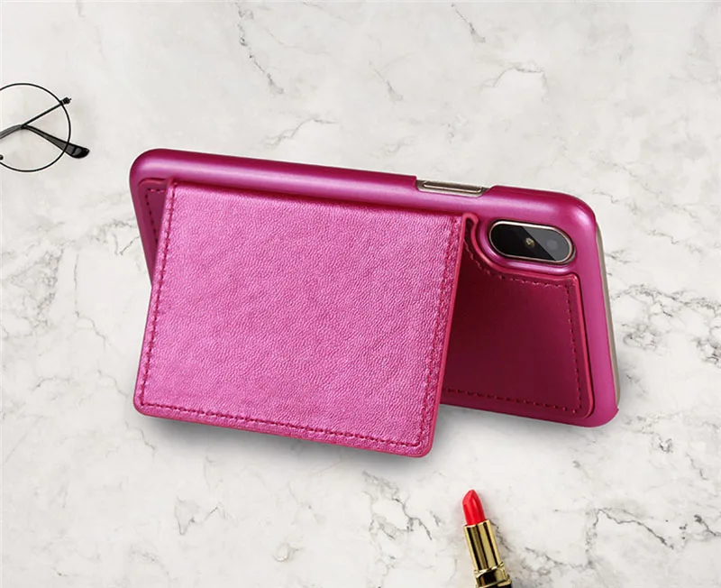 4 in 1 Leather Wallet Bag Case for iPhone X 6 6s 7 8 Plus Detachable Phone Cover Card Slot Girl Women Shoulder Bag Handbag Pouch (32)