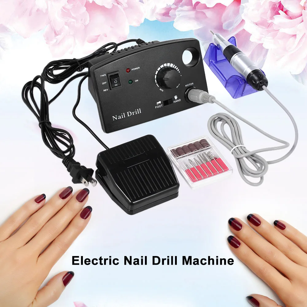 

Pro Electric Nail Art Drill Machine Diamond Nails File Drill Machine Manicure Polisher Pedicure Master Nail Grinder Bits Kit