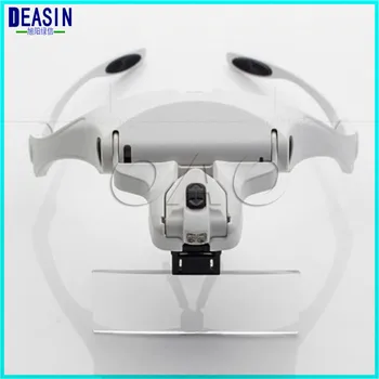 

Dental 5 Adjustable Lens LED Illuminated Headband Glasses Bracket The Old Reading Magnifie Loupe with led lights