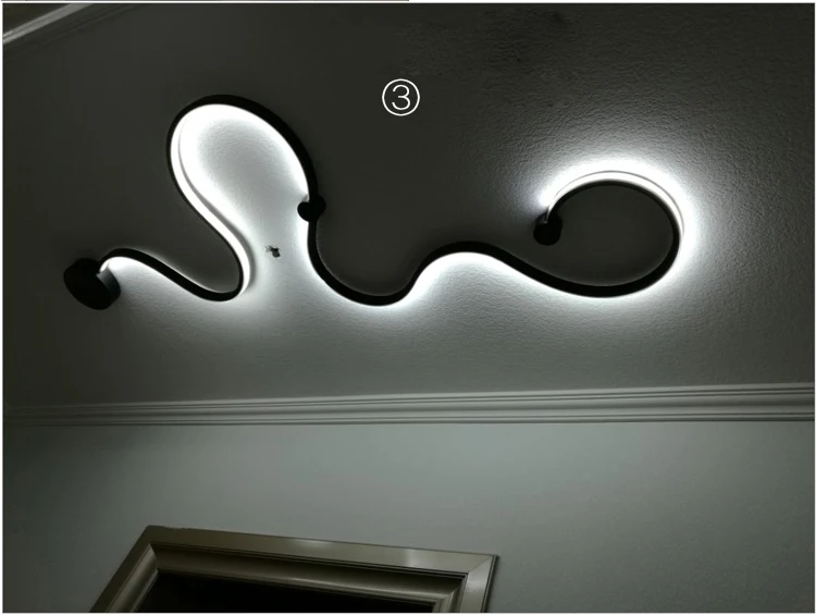 Post-modern Scandinavian modern minimalist creative wall lamp led bedside bedroom aisle corridor hotel Wall light 3