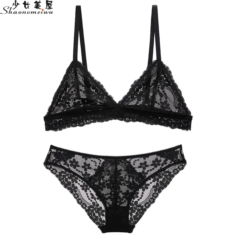 Skup Shaonvmeiwu francuski sexy koronki ultra cienki kombinezon z przezroczystą, prążkowany biustonosz pokrywa bralette bielizna dla kobiet