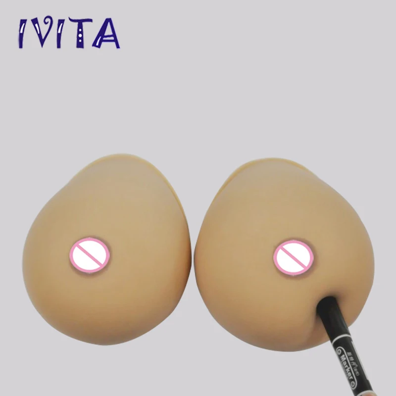 1200g/pair Sudan Realistic Silicone Breast Forms Fake Boobs Artificial Breasts Prosthesis Silicon Breast Forms