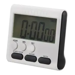 Магнитная большой ЖК-дисплей цифровой Кухня таймер с громкий сигнал тревоги подсчитать и вниз часы до 24 часов