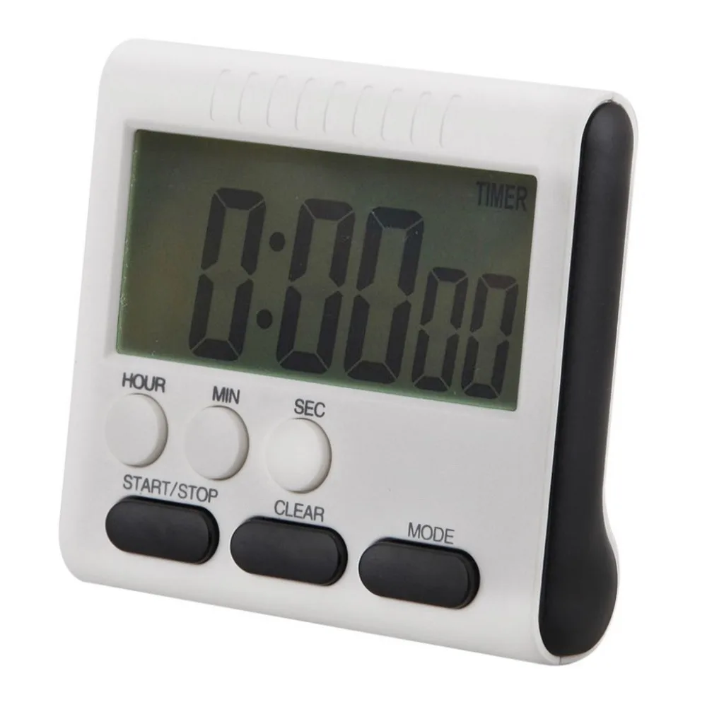 

Magnetic Large LCD Digital Kitchen Timer with loud Alarm Count Up& Down Clock to 24 Hours Stand